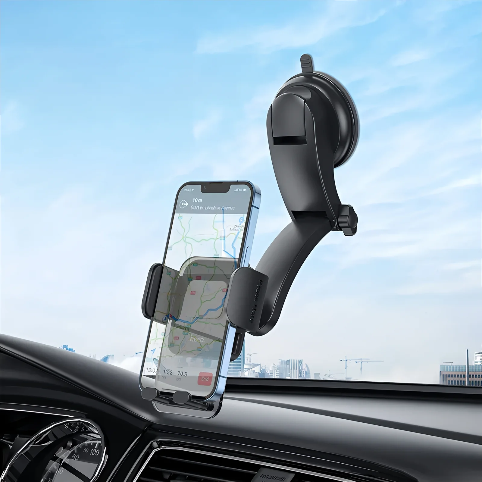 HOCO CA118 Car Holder, 4.5inch - 7inch, Black - Image 5