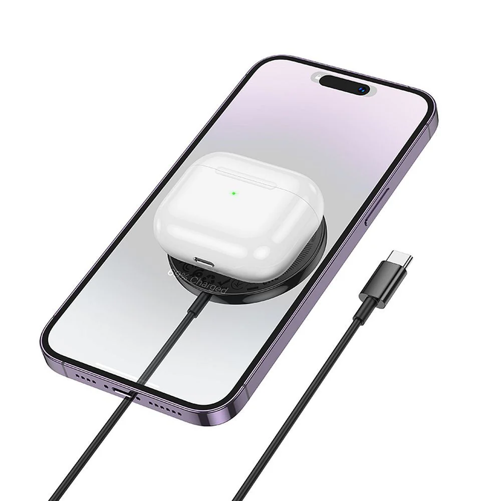 HOCO CW61 Wireless Network Charger, 15W, 1.67A, Black - Image 3