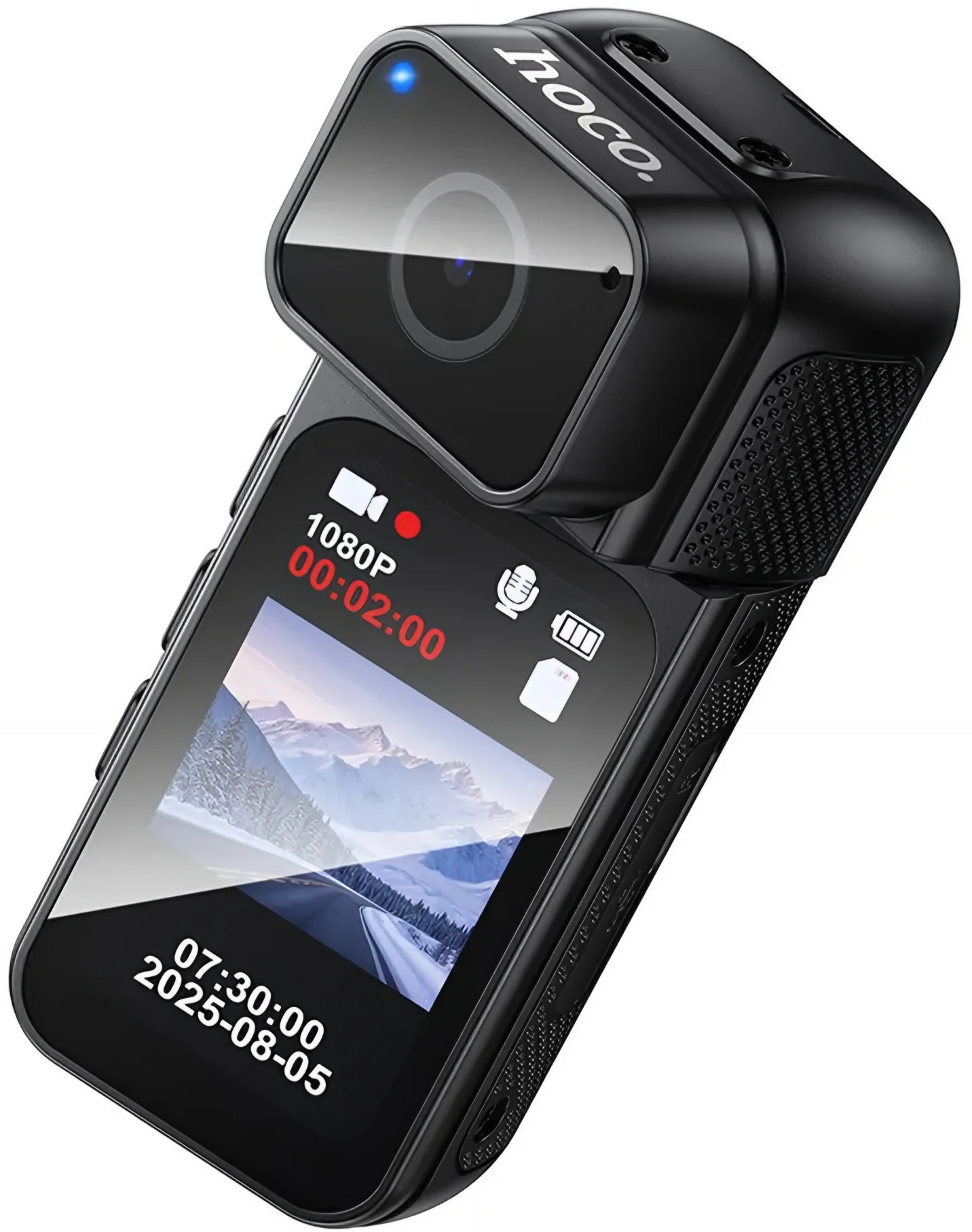 HOCO DV105 Sports Camera, 2.7K, 1.47inch Display, Black - Image 2