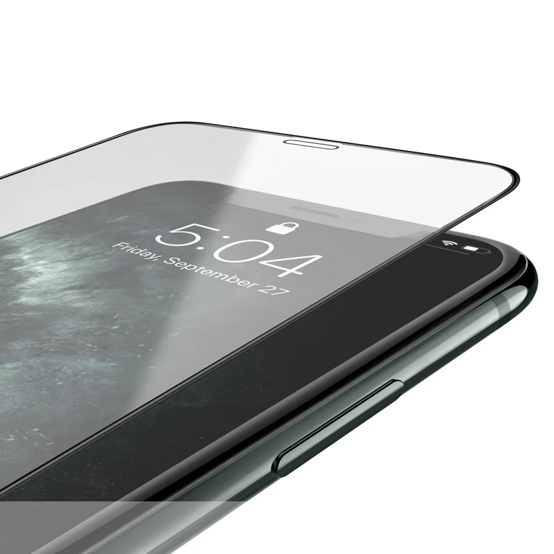 HOCO G16 Screen Protector for Apple iPhone XS / X, Tempered Glass, Full Glue, 5D, Black - Image 3