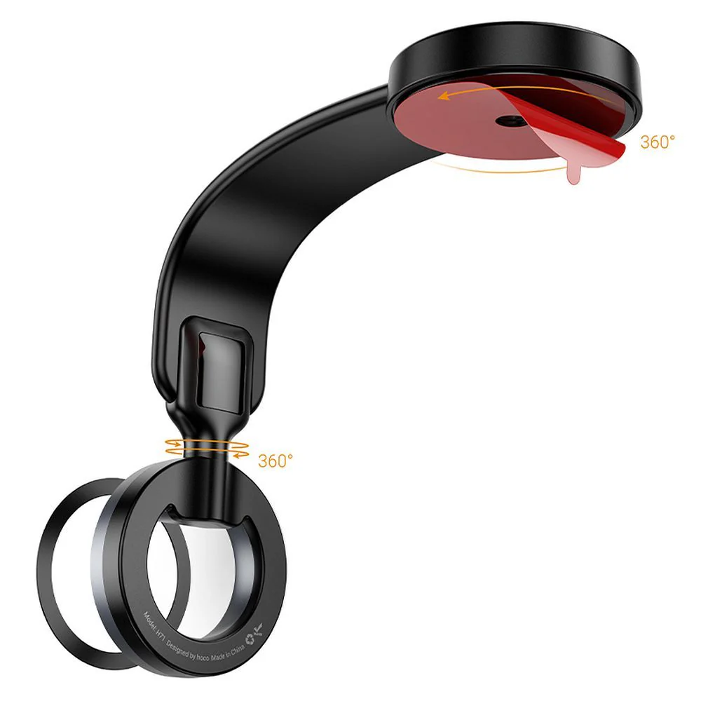 HOCO H71 Universal Magnetic Car Holder, Gray - Image 3