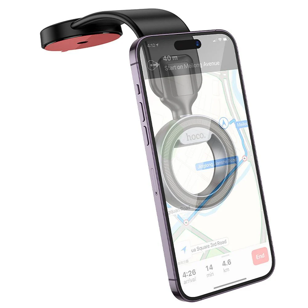 HOCO H71 Universal Magnetic Car Holder, Gray - Image 4