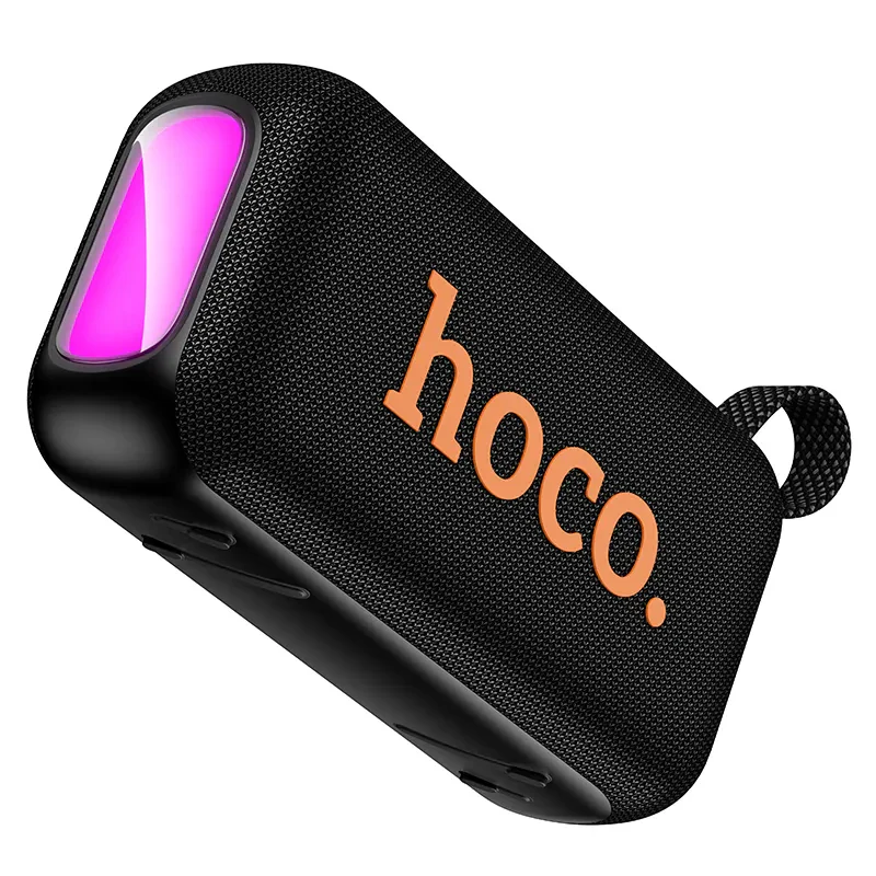 HOCO HC32 Portable Bluetooth Speaker, 2 x 10W, TWS, RGB, Black - Image 2