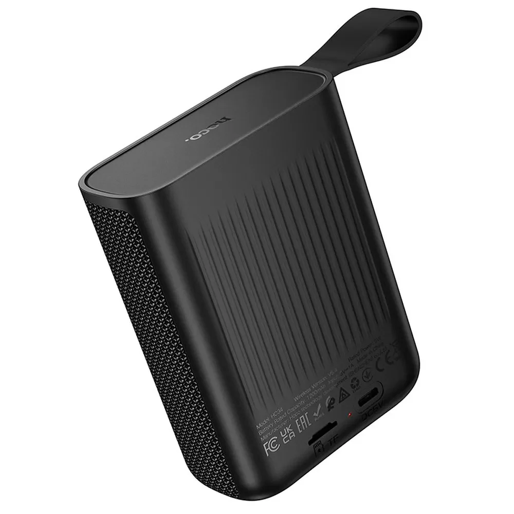 HOCO HC34 Portable Bluetooth Speaker, 5W, TWS, Waterproof, Black - Image 2