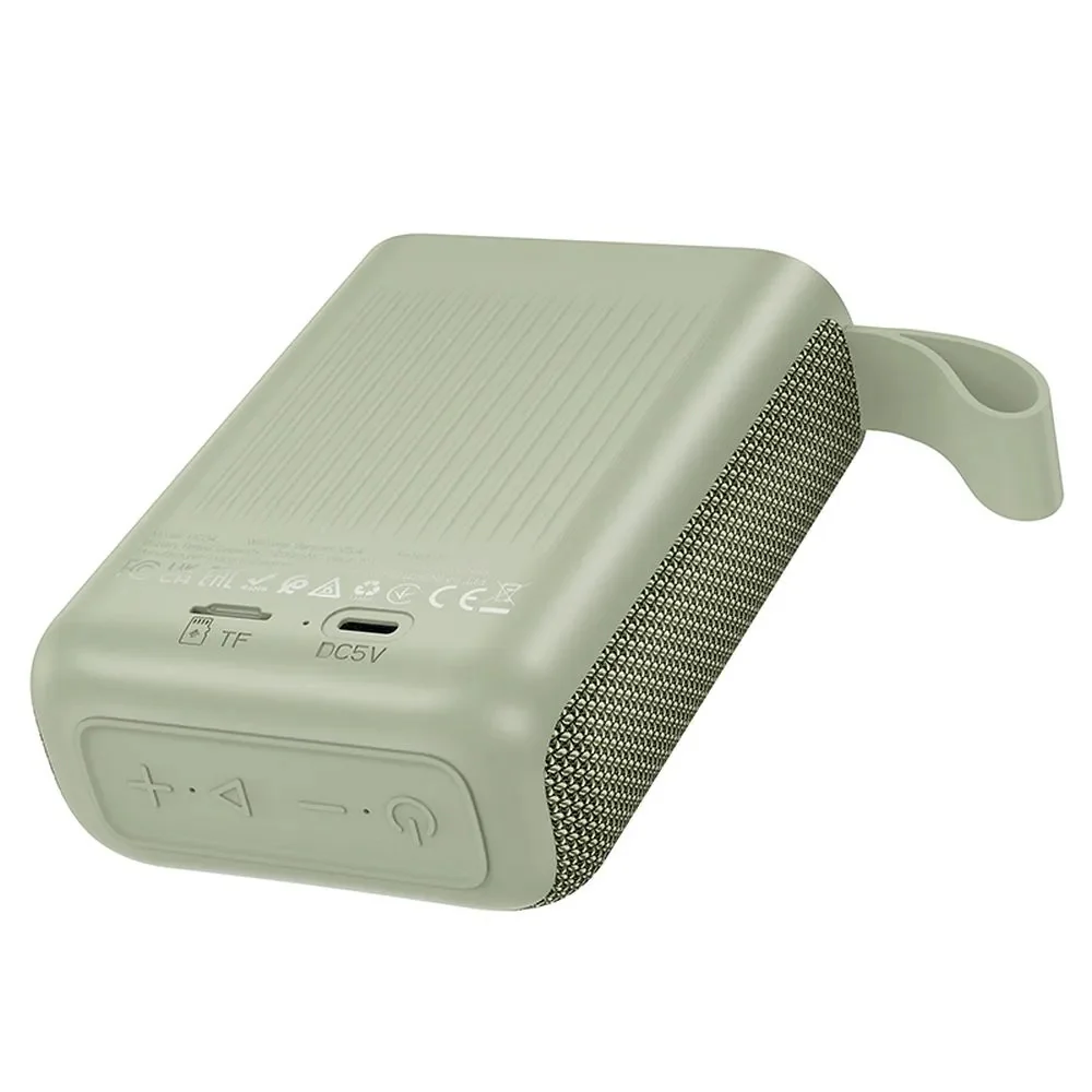 HOCO HC34 Portable Bluetooth Speaker, 5W, TWS, Waterproof, Green - Image 2