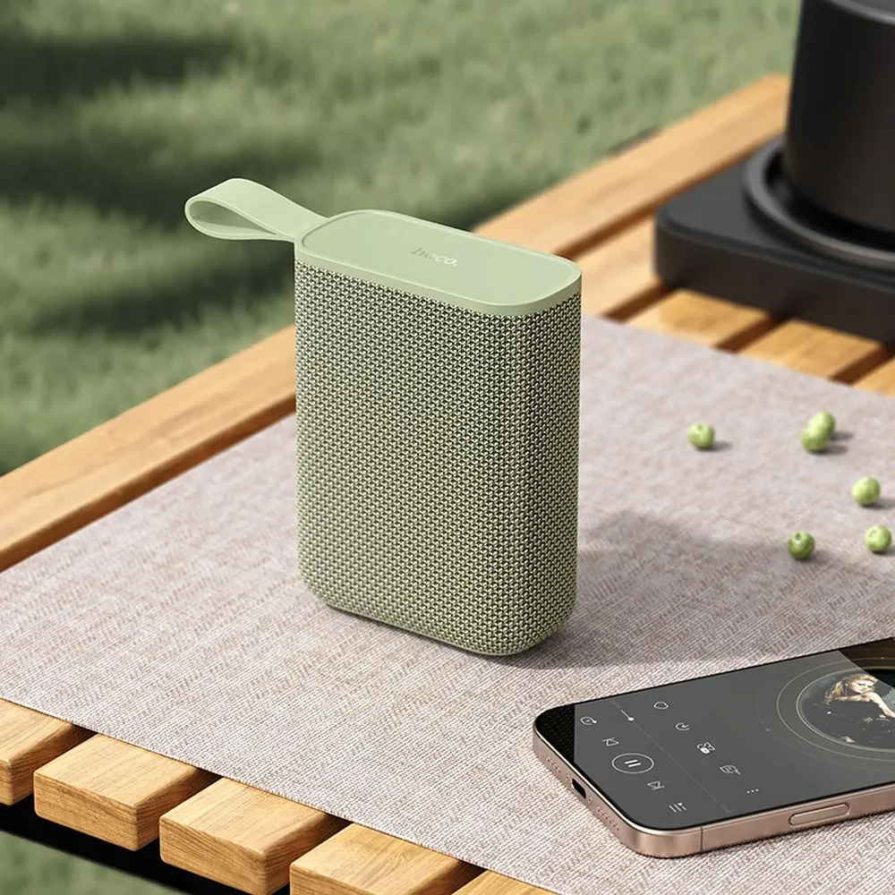 HOCO HC34 Portable Bluetooth Speaker, 5W, TWS, Waterproof, Green - Image 4