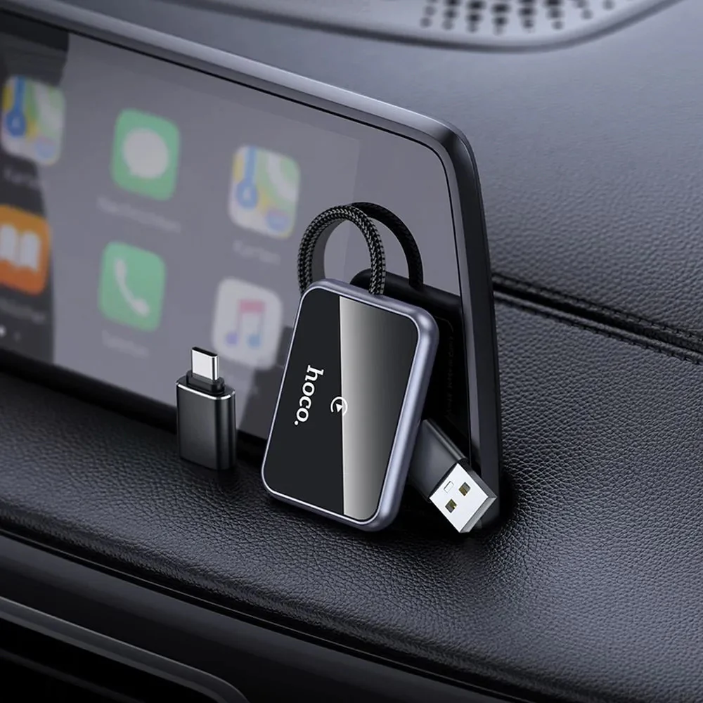 HOCO HU1 Wireless Carplay Adapter for Apple iPhone Series - Image 6