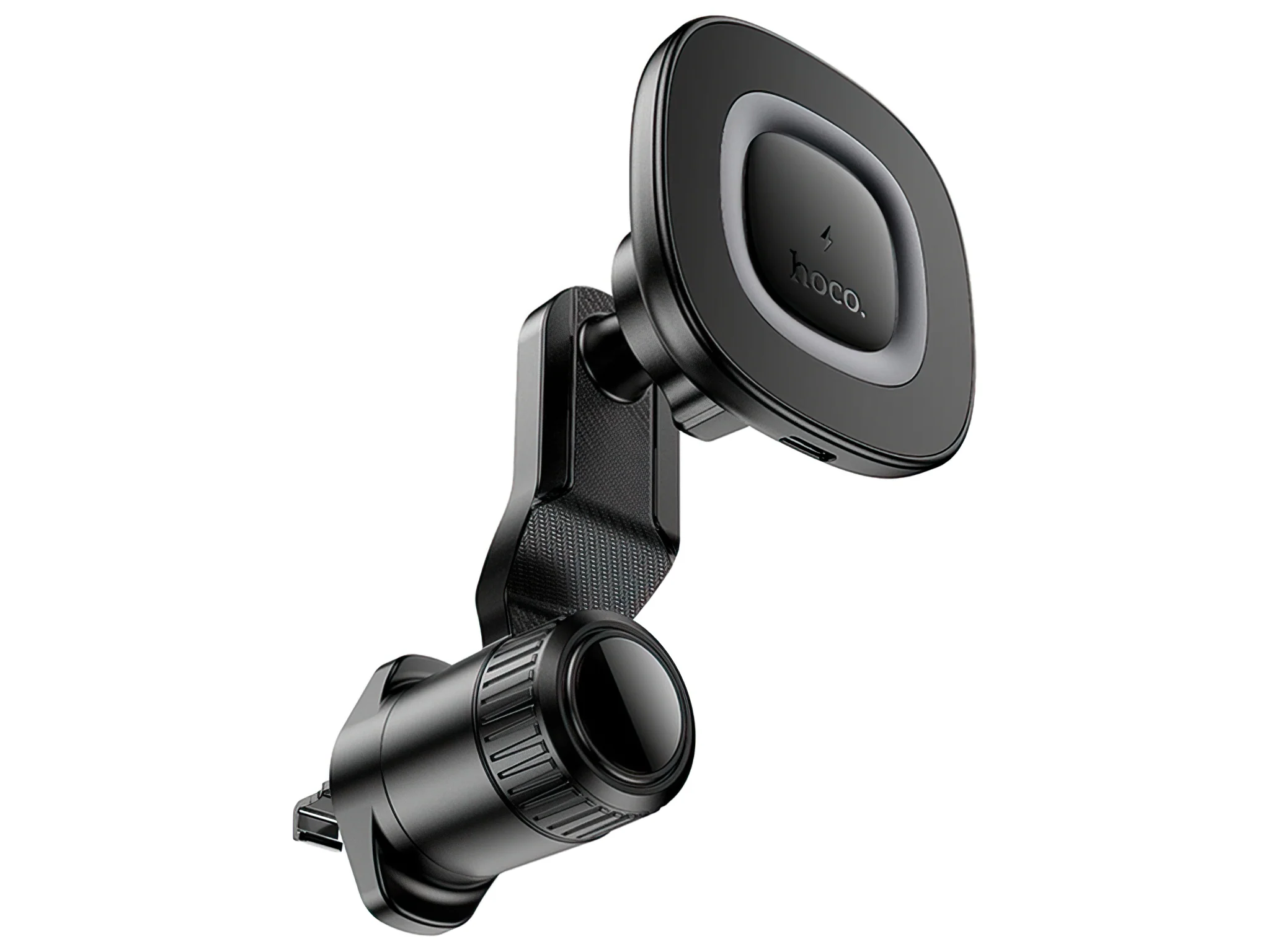 HOCO HW30 Wireless Car Charger, 15W, 1.67A, Black - Image 2