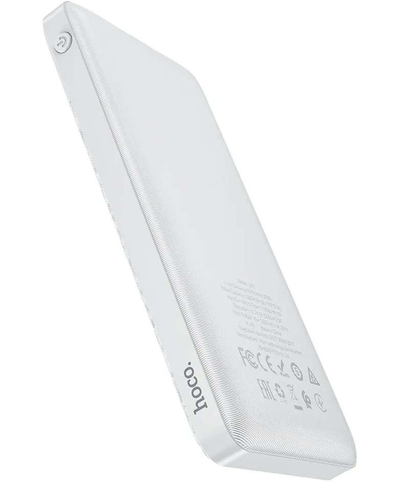 HOCO J72 External Battery, 10000mAh, 10W, 2 x USB-A, White - Image 2