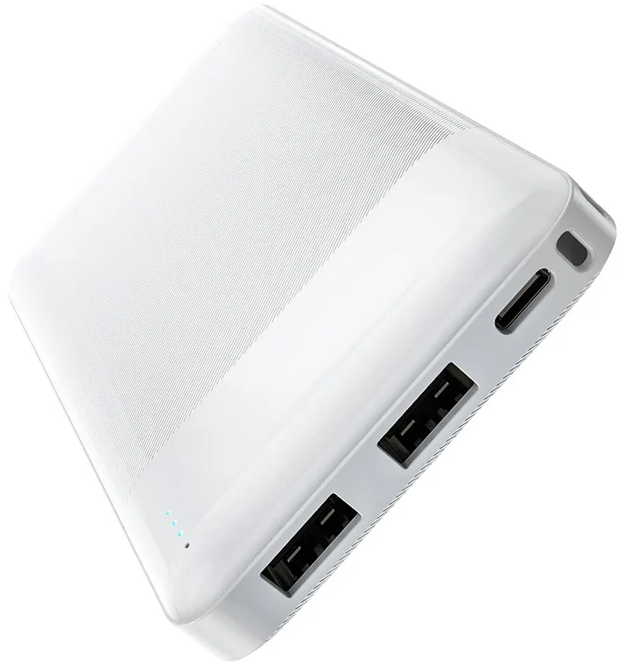 HOCO J72 External Battery, 10000mAh, 10W, 2 x USB-A, White - Image 3