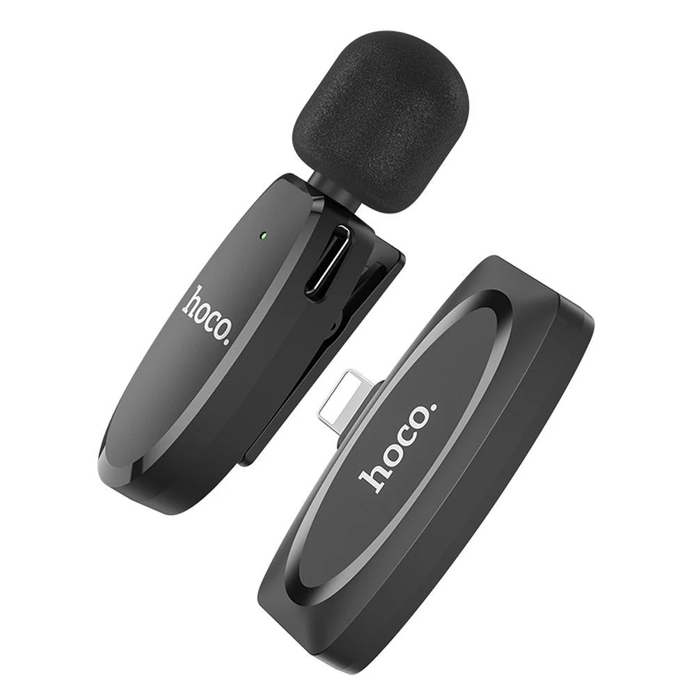 HOCO L15 Lavalier, Lightning, Black - Image 2