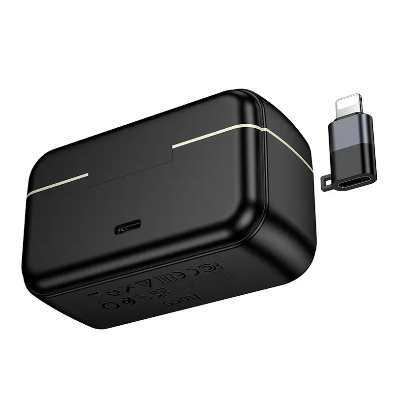 HOCO L22 Lavalier, USB-C / Lightning, Set of 2 pieces, Black - Image 5