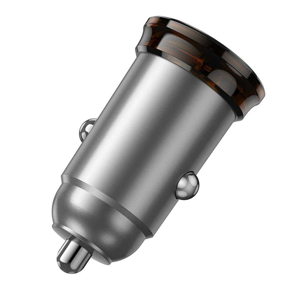 HOCO NZ16B Car Charger, 45W, 3A, 2 x USB-C, Gray - Image 5