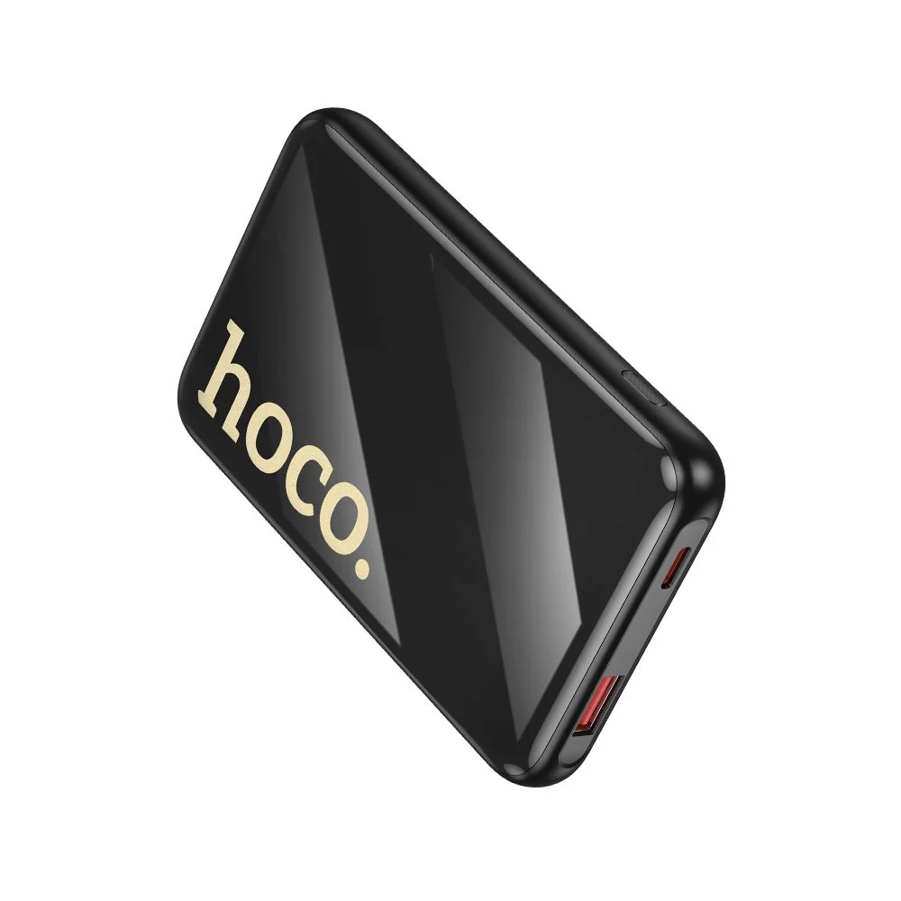 HOCO Q37 External Battery, 10000mAh, 22.5W, QC + PD, 1 x Lightning - 1 x USB-A - 2 x USB-C, Black - Image 4
