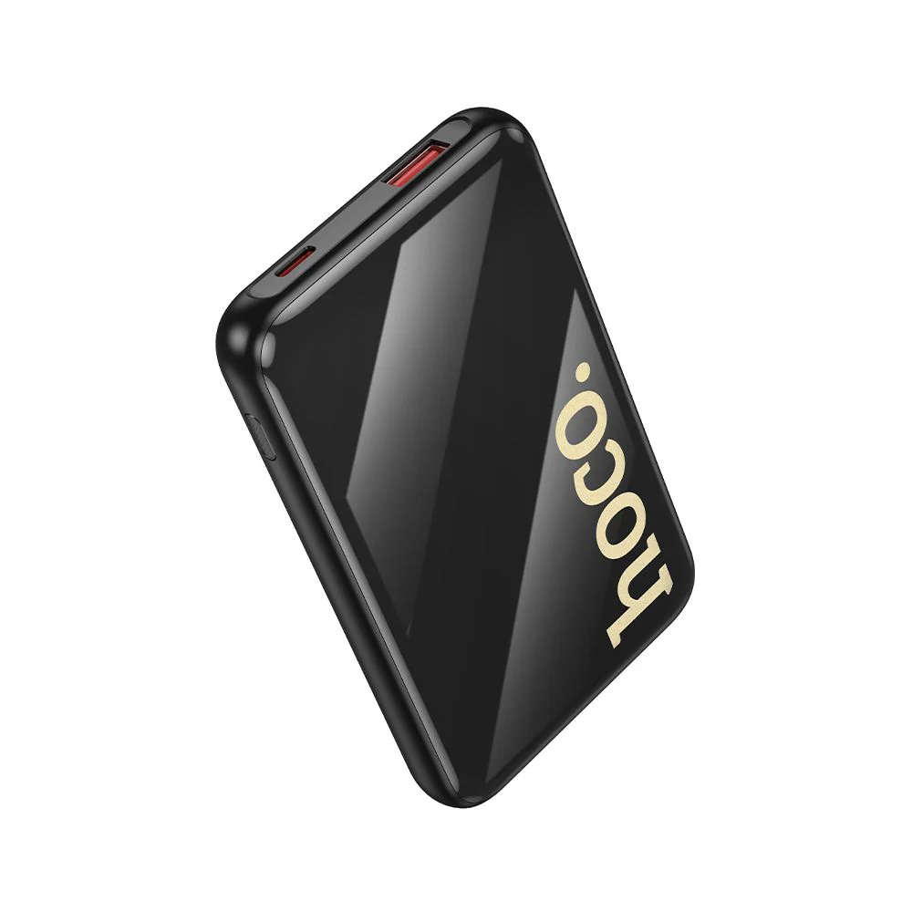 HOCO Q37 External Battery, 10000mAh, 22.5W, QC + PD, 1 x Lightning - 1 x USB-A - 2 x USB-C, Black - Image 5