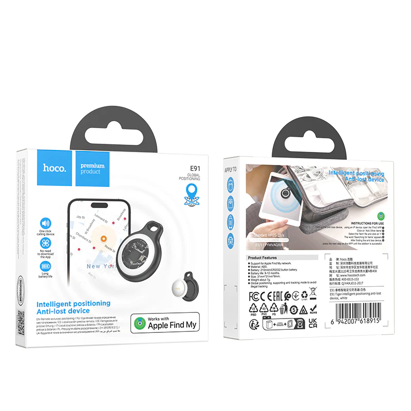 HOCO SmartTag E91 for iOS Series, Black - Image 9