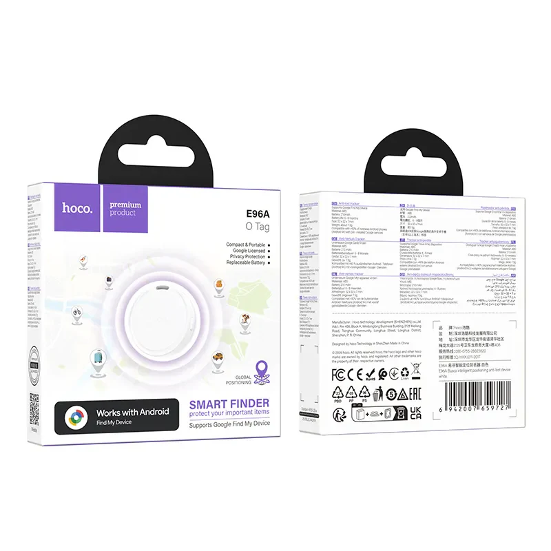 HOCO SmartTag E96A for Android Series, White - Image 5