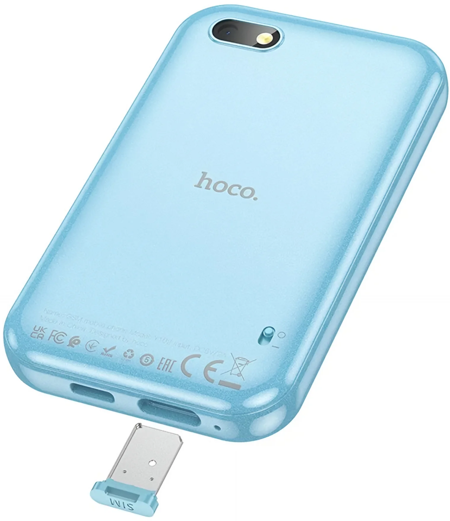 HOCO Y102 Kids Mobile Phone, 2G, 2.8inch Display, Blue - Image 3