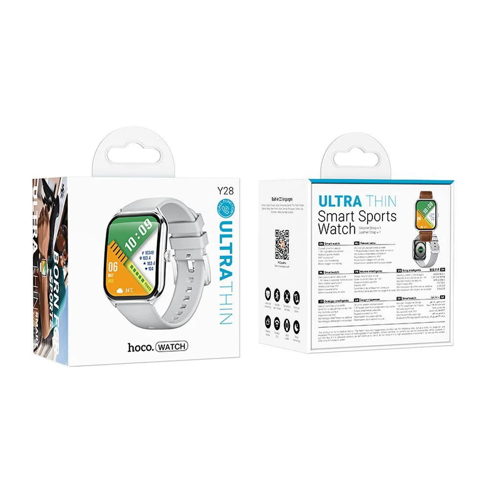 HOCO Y28 Call Smartwatch, Silver - Image 3