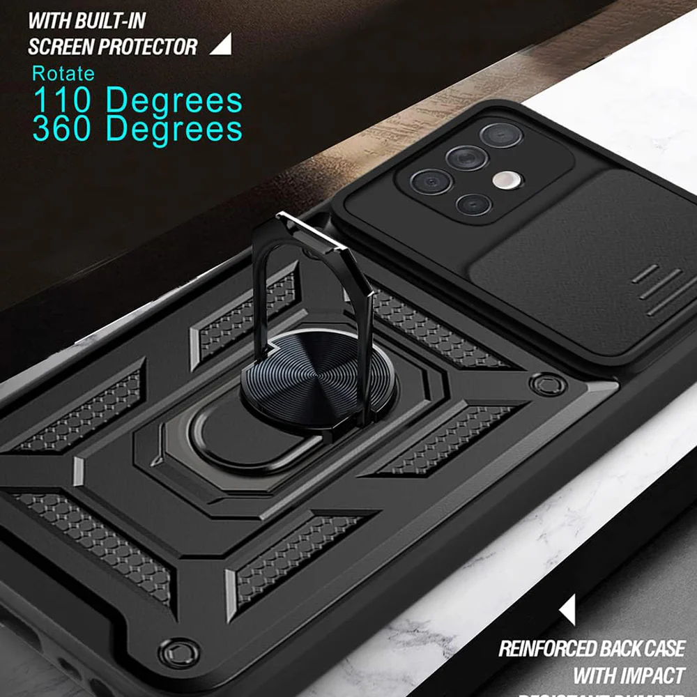 Husa pentru Samsung Galaxy A51 A515, Techsuit, CamShield, Neagra - Image 6