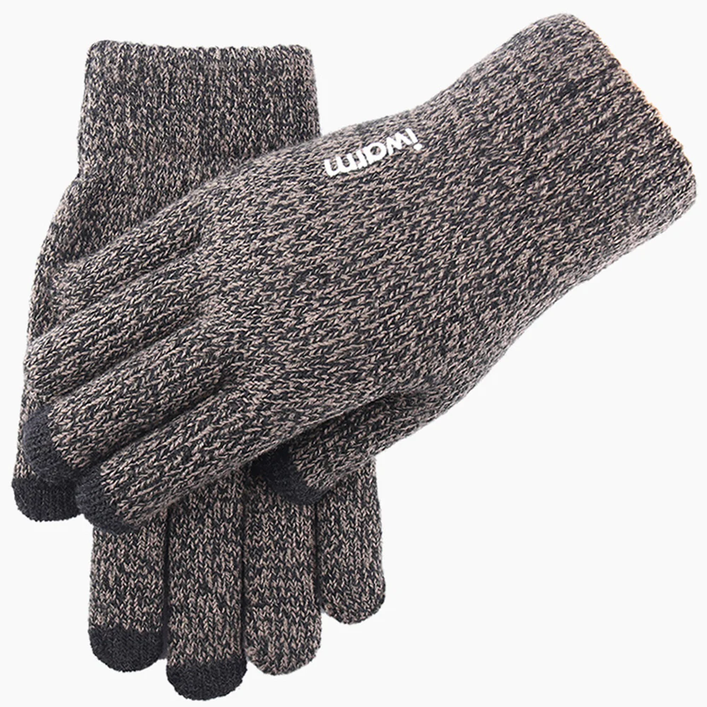 Iwarm ST0005 Touchscreen Winter Gloves, Size 21cm, Gray - Image 3