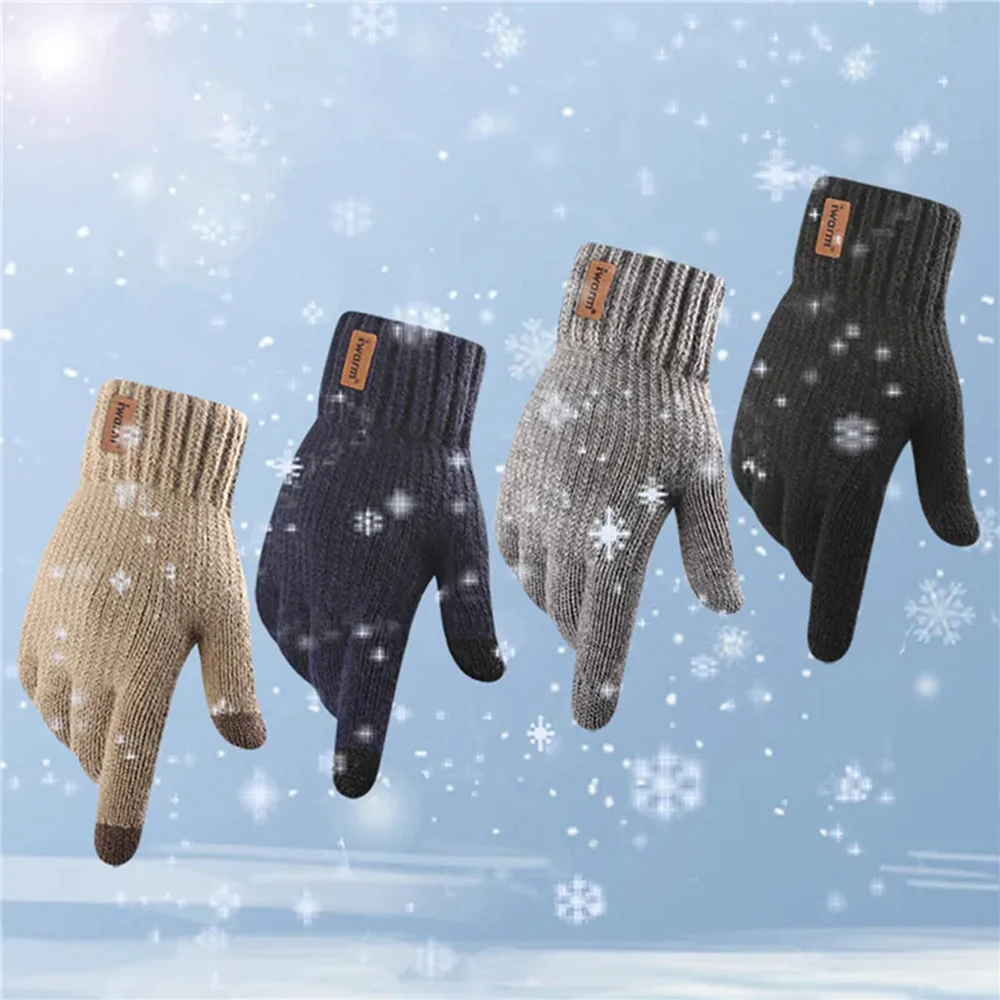 Iwarm ST0016 Touchscreen Winter Gloves, Size 22cm, Gray - Image 5