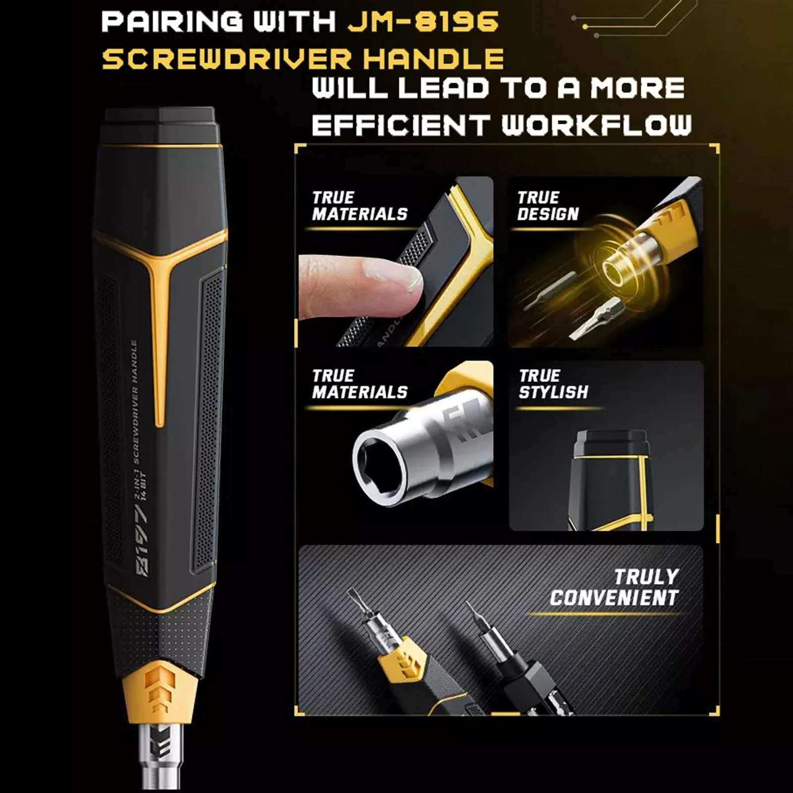 Jakemy JM-8199 Screwdriver, 257in1 - Image 10