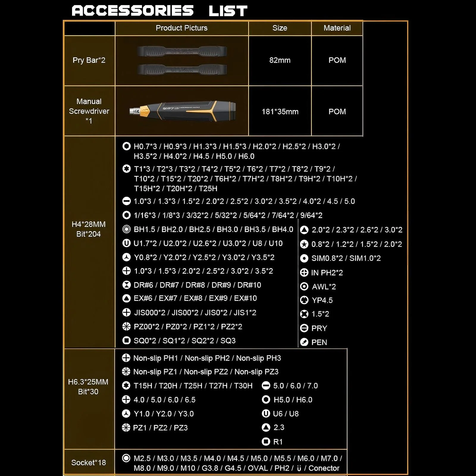Jakemy JM-8199 Screwdriver, 257in1 - Image 11
