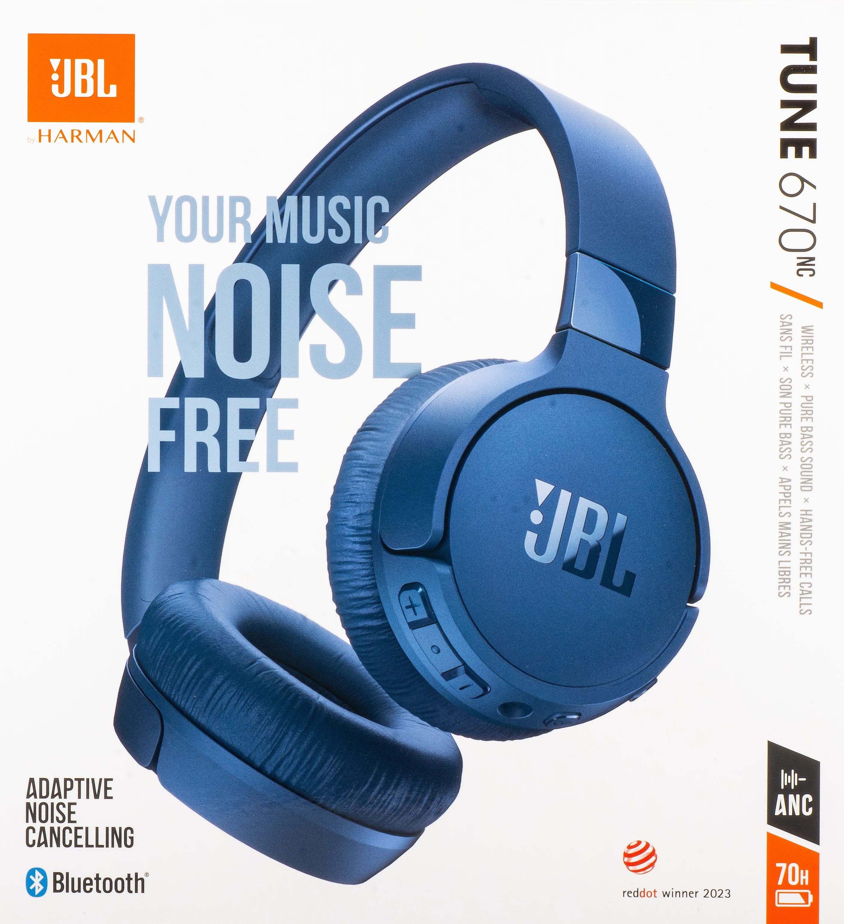 JBL Tune 670NC Bluetooth Handsfree, MultiPoint, A2DP, ANC, Blue JBLT670NCBLUAP - Image 5