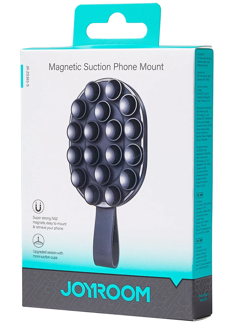 Joyroom JR-ZS393-S Suction Cup Mount, Universal, Black - Image 4