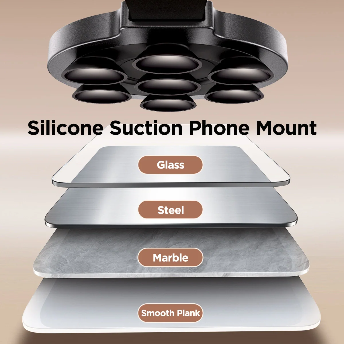 Joyroom JR-ZS393 Suction Cup Holder, Universal, Black - Image 11