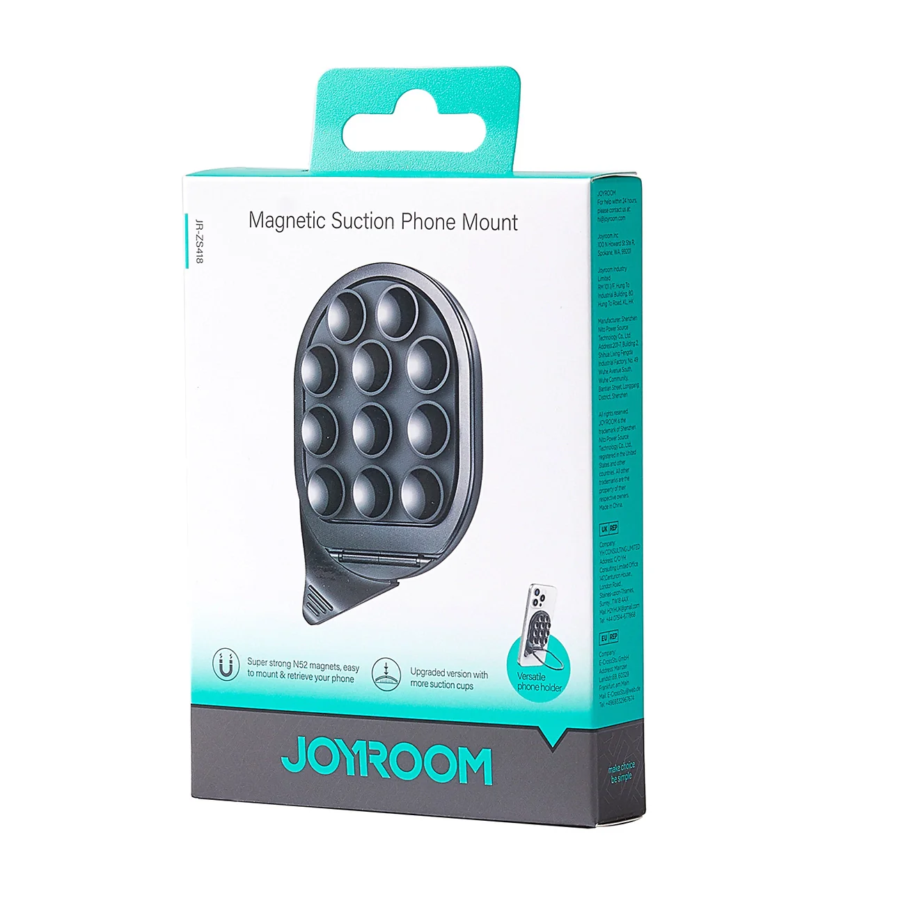 Joyroom JR-ZS418 Ring Holder, Universal, Black - Image 11