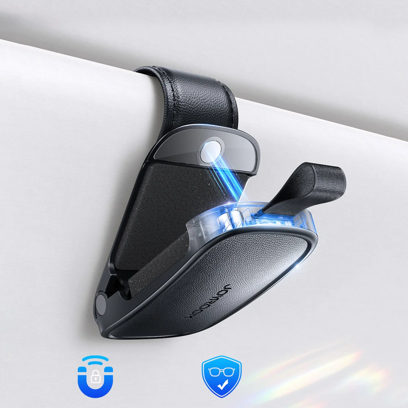 Joyroom JR-ZS511 Sun Visor Holder for Glasses, Black - Image 3