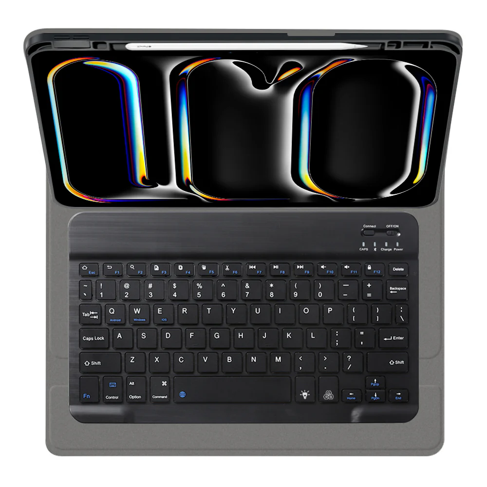 Keyboard Case for Apple iPad Pro 11 (2024), Techsuit, CozyTab, Black - Image 5