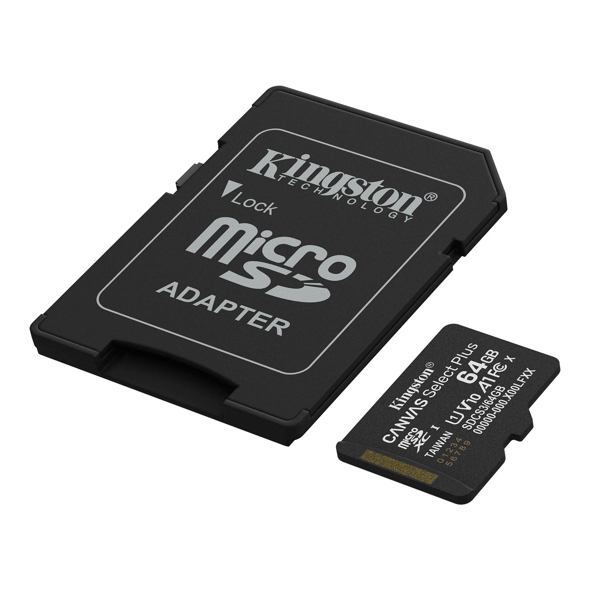 Kingston Canvas Select Plus Android A1 microSDXC Memory Card, 64Gb, Class 10 / UHS-1 U1, With Adapter SDCS3/64GB - Image 2