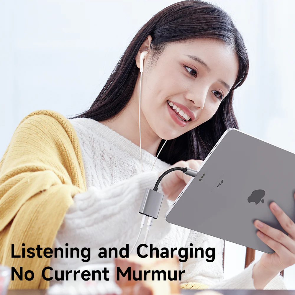 Lightning Audio Adapter - Lightning / 3.5mm McDodo CA-5540 Wales, Gray - Image 5