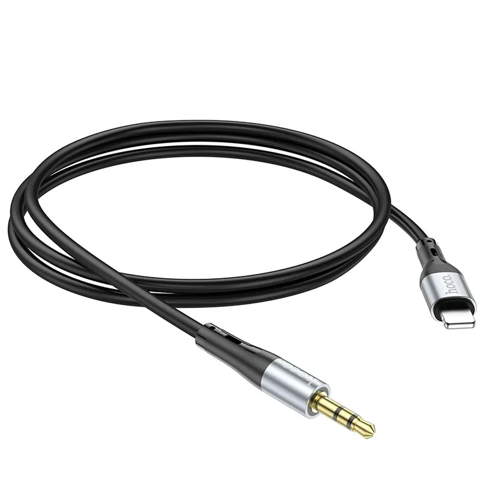 Lightning Audio Cable - 3.5mm HOCO UPA22, 1m, Black - Image 3