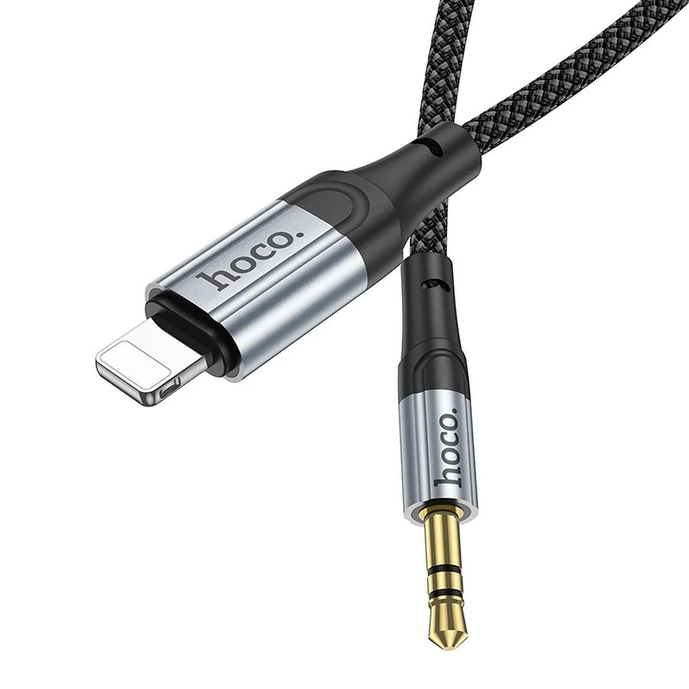 Lightning Audio Cable - 3.5mm HOCO UPA26, 1m, Black - Image 2