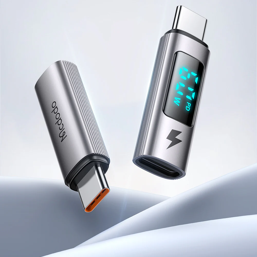 Lightning Data and Charging Adapter - USB-C McDodo OT-5990 Wales Display, Black - Image 6