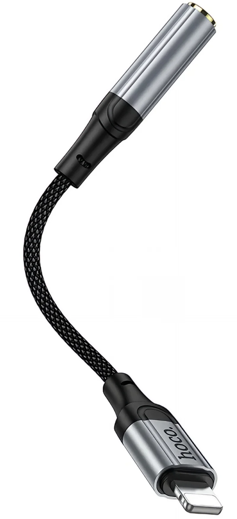 Lightning to 3.5mm Audio Adapter HOCO LS36A, Gray - Image 6