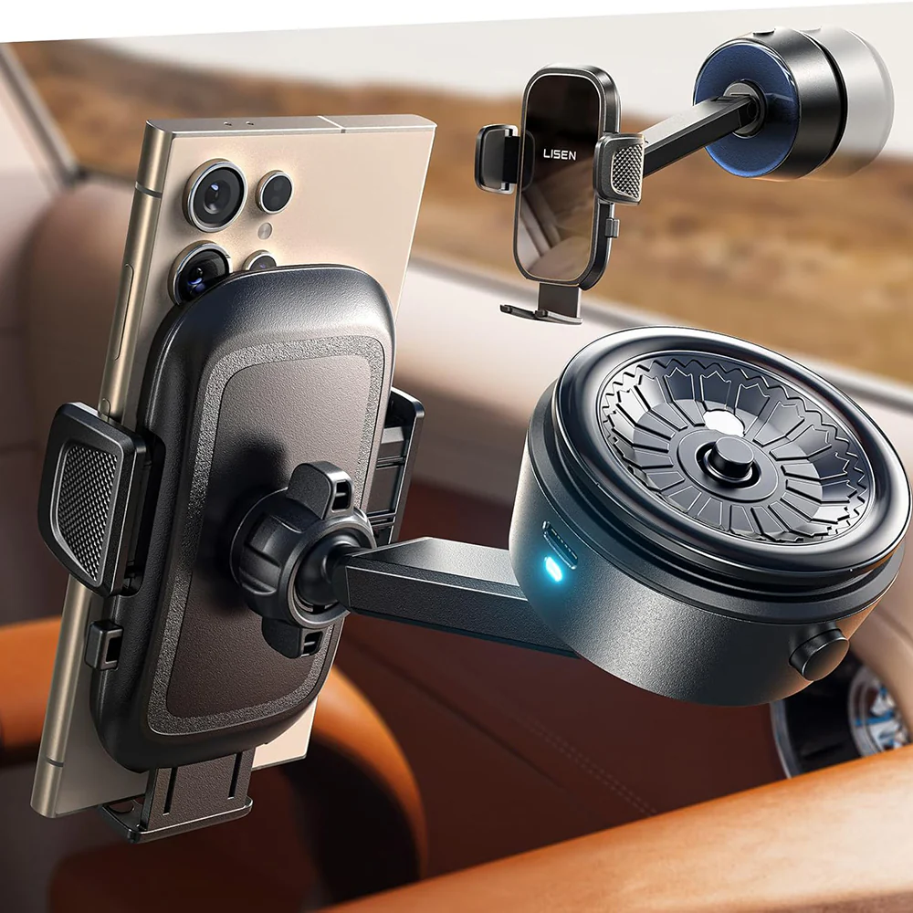 Lisen A680 Car Holder, Universal, Black YL0225010007 - Image 4