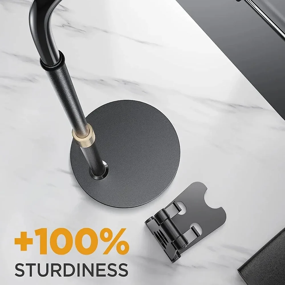 Lisen Desk Stand for Phone / Tablet, 4.7inch - 12.9inch, Black YL0420050002 - Image 4