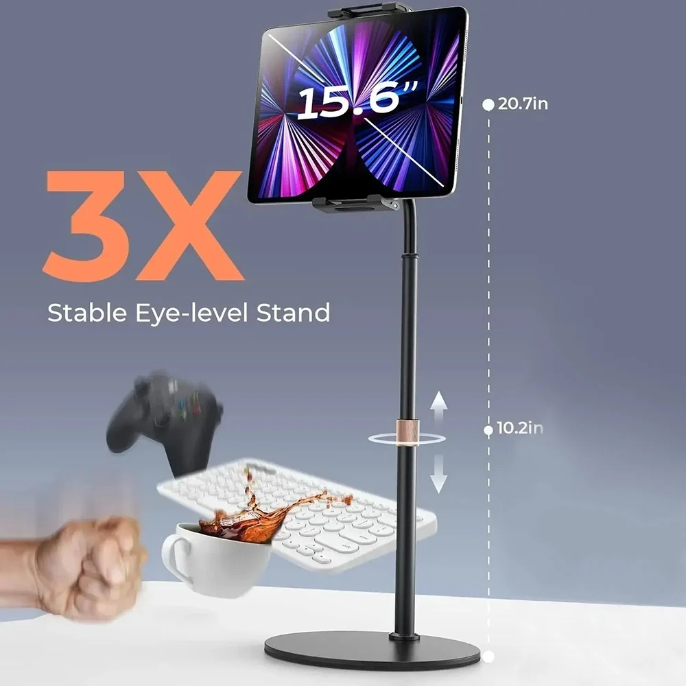 Lisen Desk Stand for Phone / Tablet, 4.7inch - 12.9inch, Black YL0420050002 - Image 5