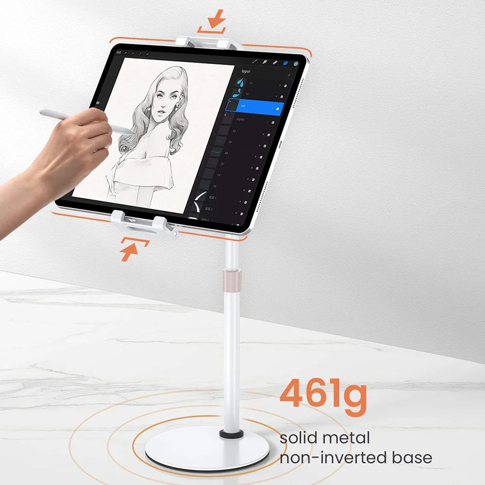 Lisen Desk Stand for Phone / Tablet, 4.7inch - 12.9inch, Black YL0420050002 - Image 7