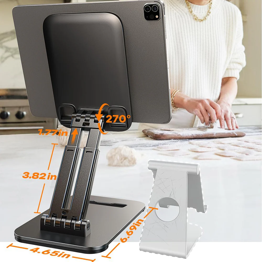 Lisen Desk Stand for Phone / Tablet, 4inch - 15.9inch, Black YL0424080007 - Image 4