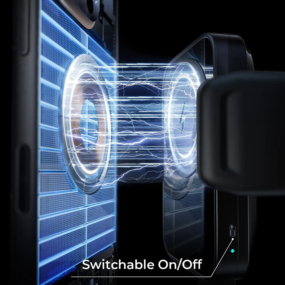 Lisen W605 Wireless Car Charger, 15W, 1.67A, Black YL0225030014 - Image 5