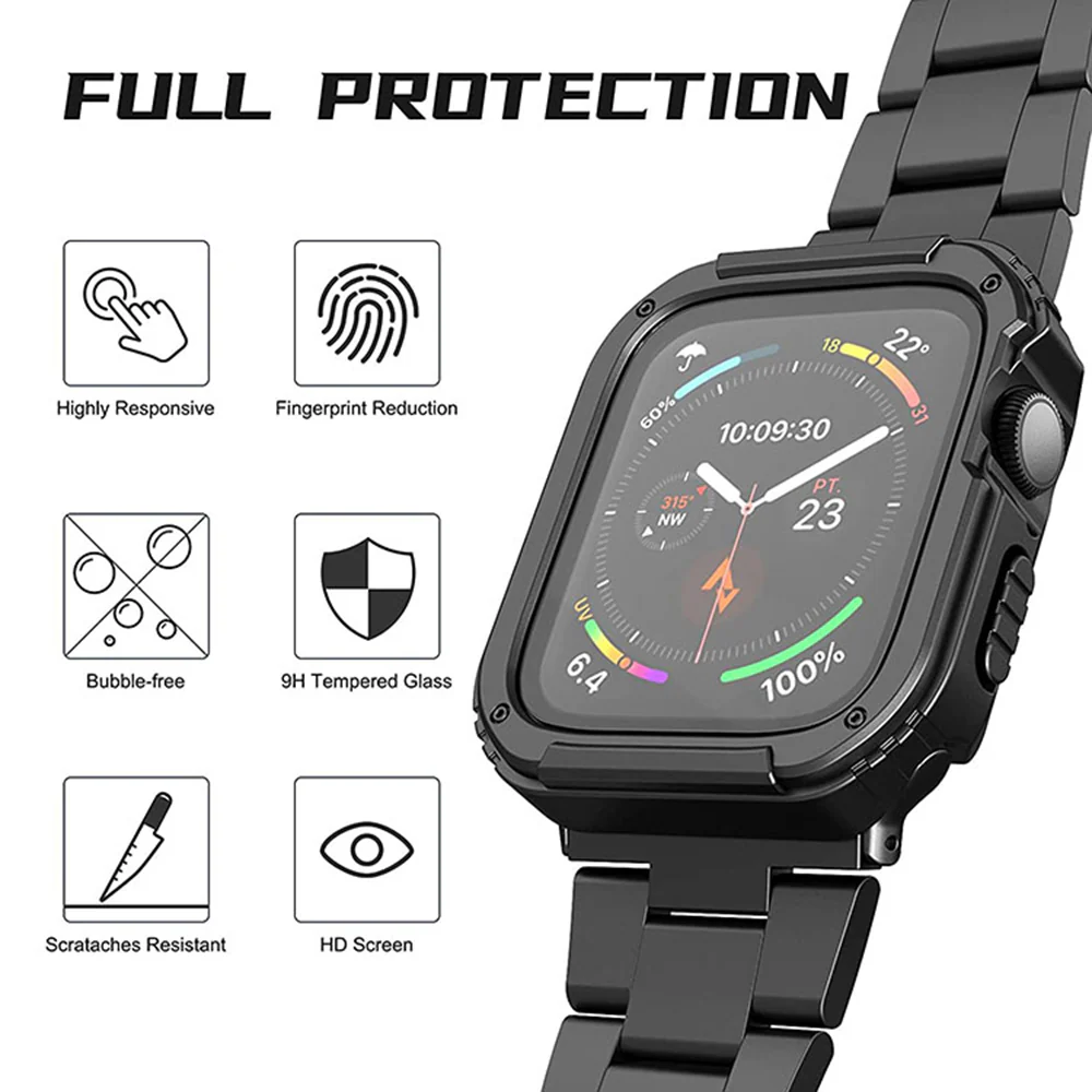 Lito Armor 360 Case for Apple Watch 38mm Series, Blue - Image 3
