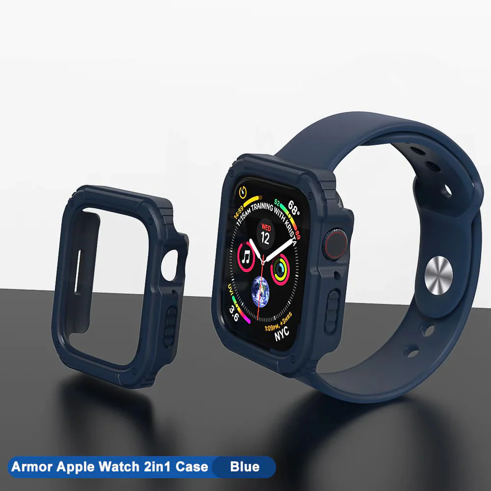 Lito Armor 360 Case for Apple Watch 38mm Series, Blue - Image 4