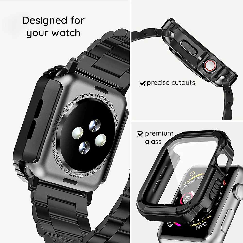 Lito Armor 360 Case for Apple Watch 42mm Series, Blue - Image 6