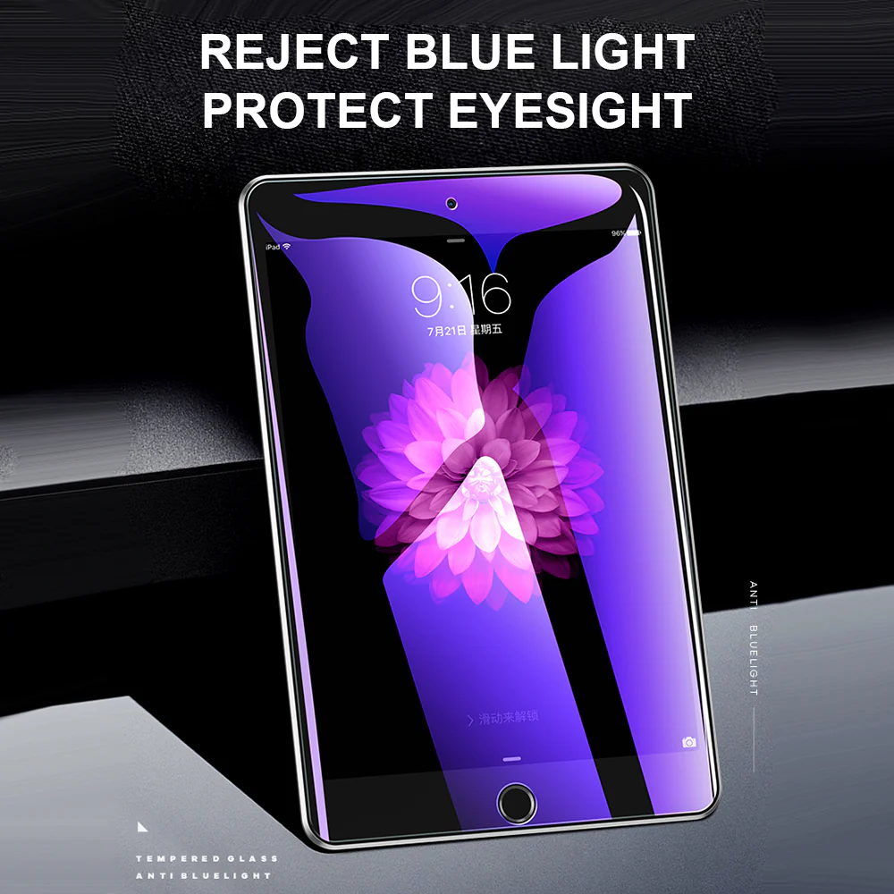 Lito Classic Anti Blue Light Screen Protector for Apple iPad Air 11 (2026) / Air 11 (2025), Tempered Glass, Full Glue, 2.5D - Image 4